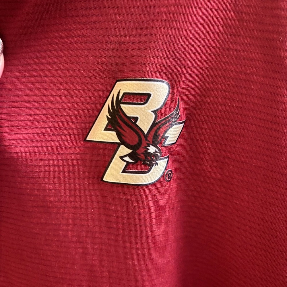 Under Armour Maroon Boston College Quarter Zip Long Sleeve - Picture 4 of 4